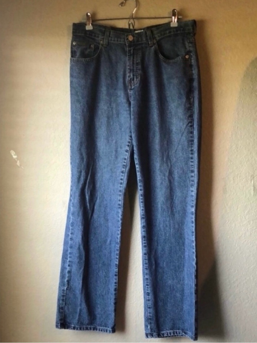 Calvin Klein Jeans Women’s Straight Leg Casual Preppy Denim Blue Jeans Size 10